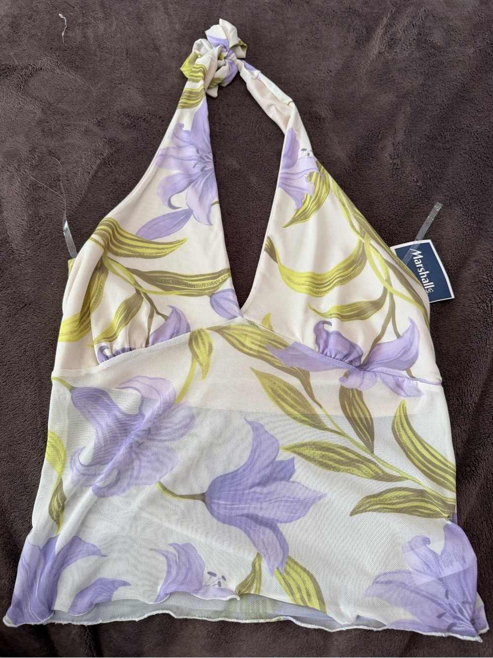 See You Monday Floral Halter Top